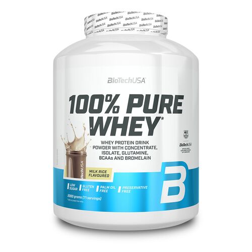 Biotech USA 100% Pure Whey 2000g Milchreis
