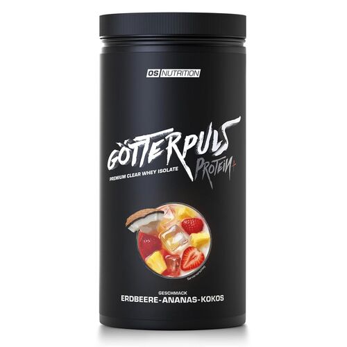 OS Nutrition G�tterpuls Protein+ Premium Clear Whey Isolate 840g Erdbeere-Ananas-Kokos