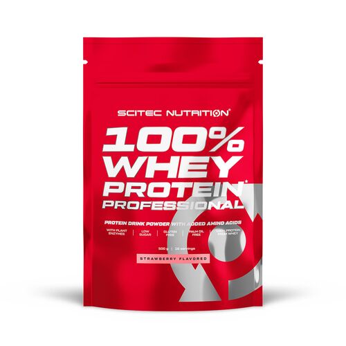 Scitec Nutrition 100% Whey Protein Professional 500g Erdbeere