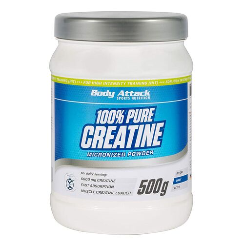 MHD 09/2026 Body Attack 100% Pure Creatine 500g