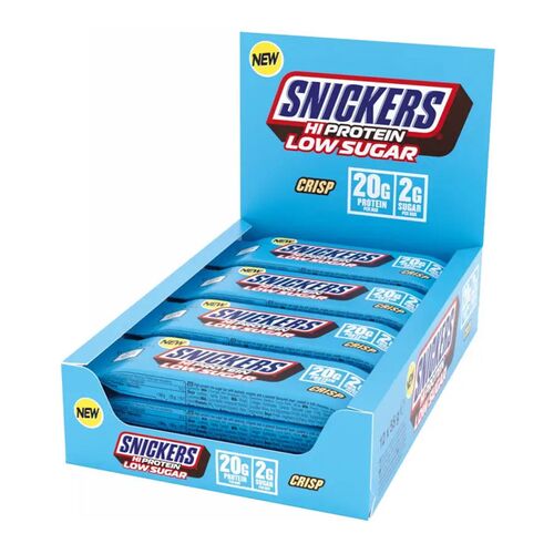 MHD 10/2026 Snickers Low Sugar High Protein Bar 12x55g Crispy Milchschokolade