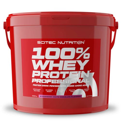 Scitec Nutrition 100% Whey Protein Professional 5000g Erdbeer weie Schokolade