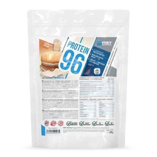 Frey Nutrition Protein 96 - 500g Cookies & Cream