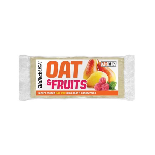 Biotech USA Oat & Fruits Riegel 20x70g Birne Himbeere