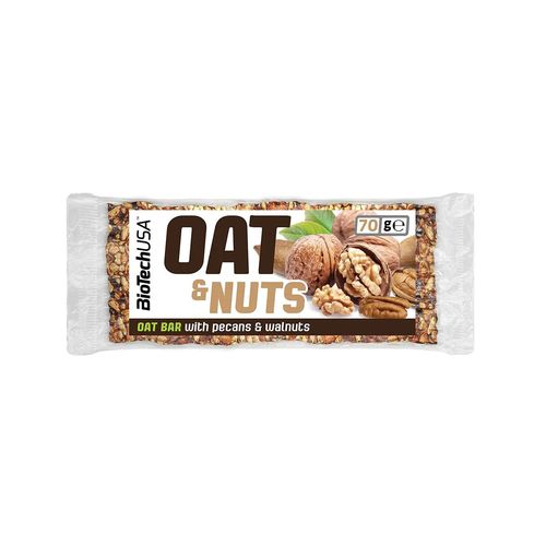 Biotech USA Oat & Nuts Riegel 20x70g Walnuss - Pekannuss